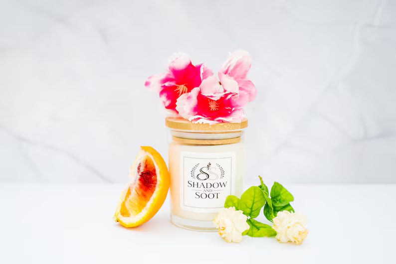 Custom Blend Soy Candle Bamboo Lid 7 oz
